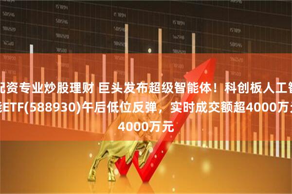 配资专业炒股理财 巨头发布超级智能体！科创板人工智能ETF(588930)午后低位反弹，实时成交额超4000万元